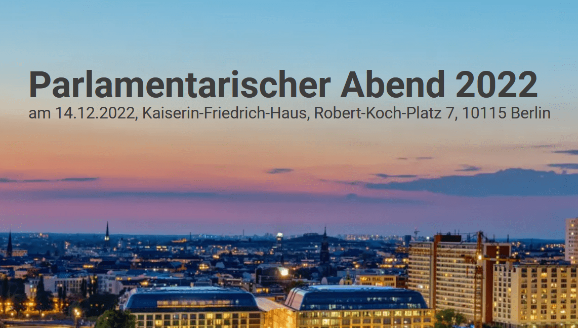 You are currently viewing Einladung zum Parlamentarischen Abend der Gesundheitsregionen am 14. Dezember 2022 in Berlin